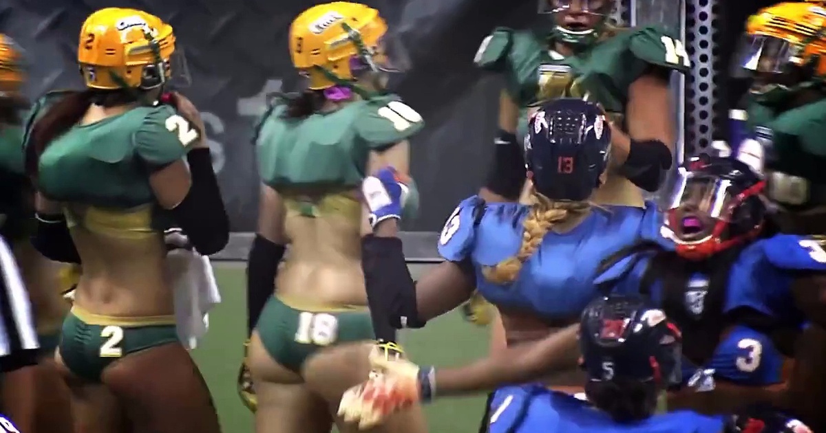 Sportsblog Women In Sports Lfl Lingerie Football Big Hits