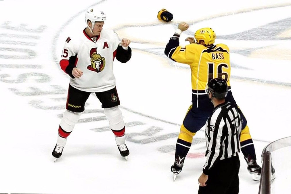 NHL Fight of the Week:  Chris Neil vs. Cody Bass