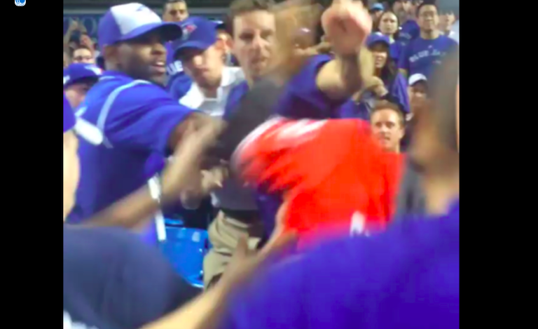 (VIDEO): Blue Jays Fight And Brawl During Game 3 Of ALCS