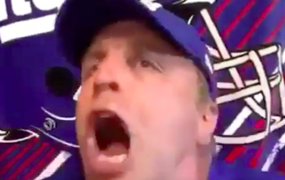 (VIDEO): Giants Fan Goes Crazy After Eli Loses Game With An Interception