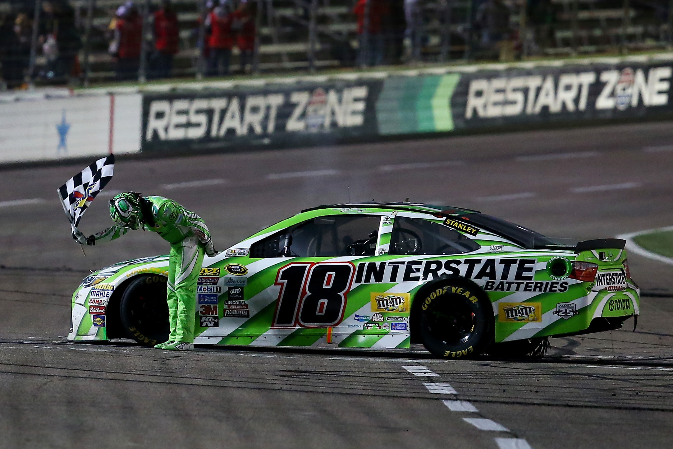 Busch Wins Texas - Late Race Wreck Takes Out 13