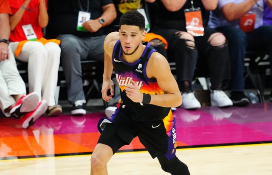 Devin Booker closes in on an NBA playoff record