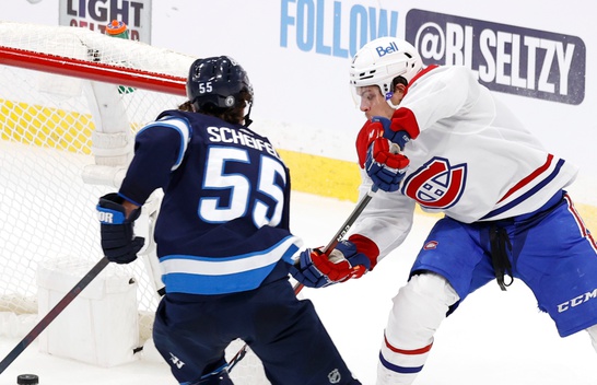 WATCH: Jets' center obliterates Canadiens' forward in dirty play