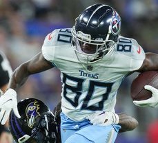 Titans frustrated by lack of opportunities for wide receivers against Ravens