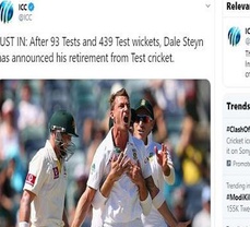   
Cricket Fraternity Pays Tribute as Dale Steyn Announces His Retirement