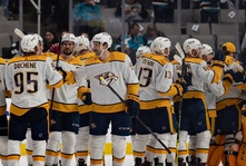 The Predators just dropped eight on the Sharks...