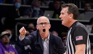 WHAT?! UConn coach gets ejected for hyping up the crowd! 