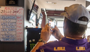 LSU fans at the College World Series prove once again that no one can drink like a Louisianan!