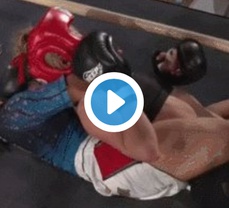 WOW! 12 Year Old Chokes Out 22 Year Old Opponent In MMA Event