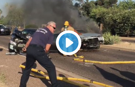 Former Diamondbacks Star Luis Gonzalez Pulls Woman Out Of Burning Car