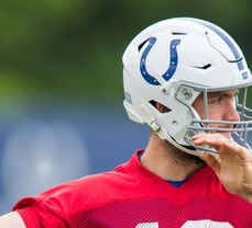 Andrew Luck Threw Passes at Colts Minicamp