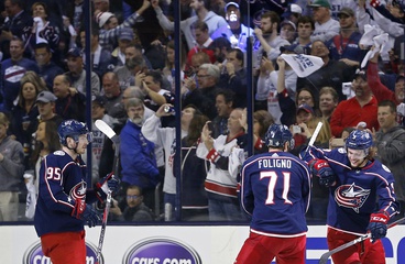 Blue Jackets Go Up 2-1 over the Bruins.