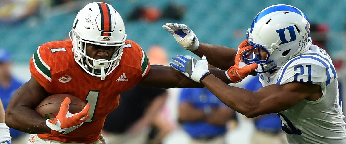 NCAA Football: Duke at Miami Steve Mitchell-USA TODAY Sports