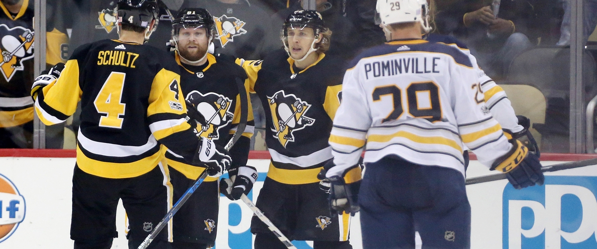 Crosby Ends Scoring Drought; Penguins Top Sabres in Overtime 