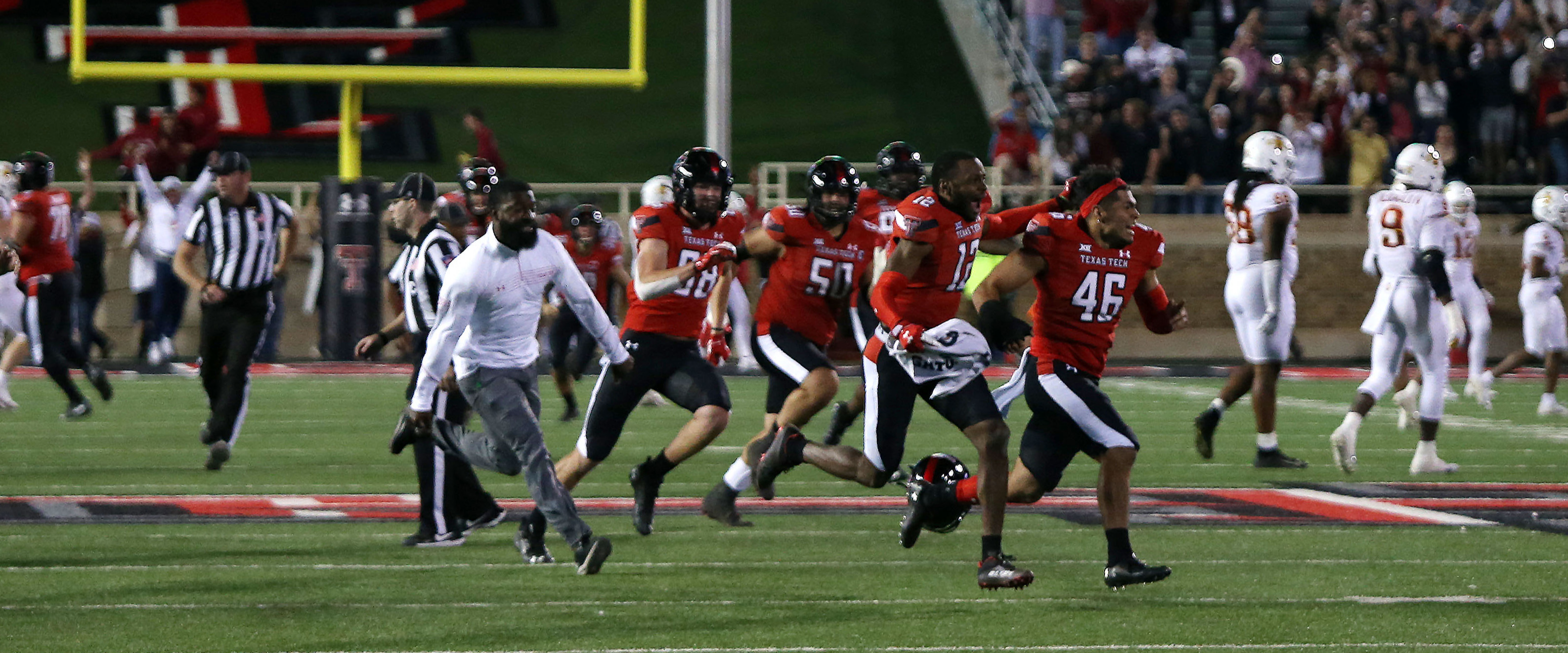 The Texas Tech radio broadcast crew has been suspended for criticizing the referees