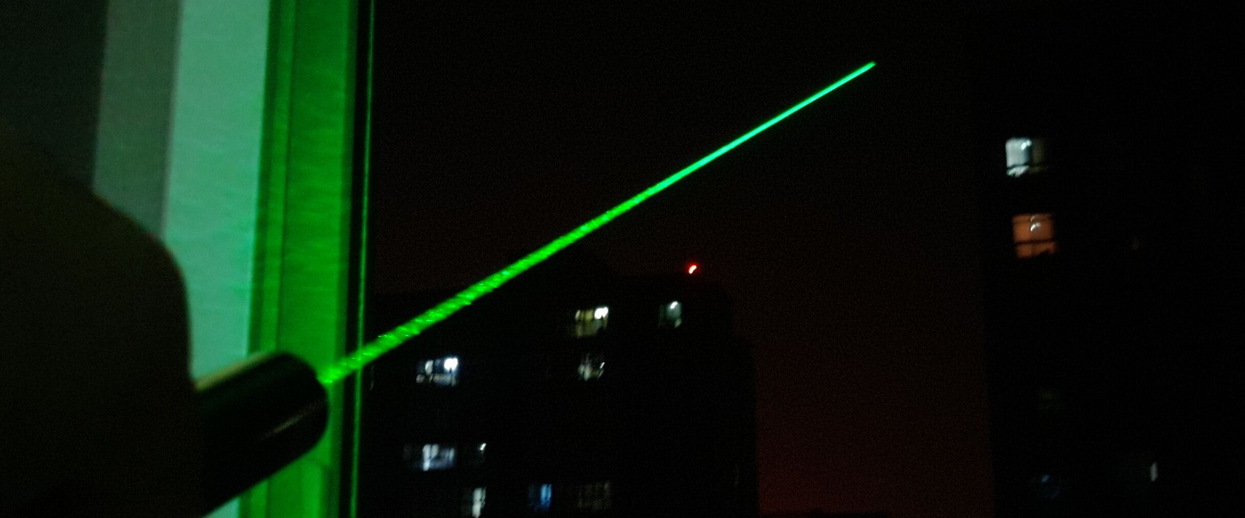 Het meetresultaat van de krachtige laser