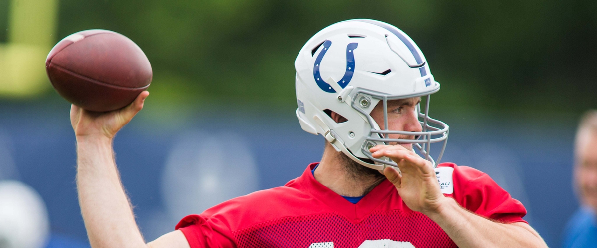 Andrew Luck Threw Passes at Colts Minicamp