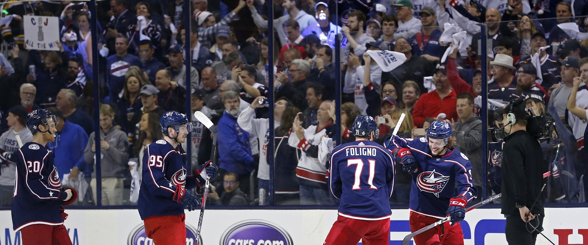 Blue Jackets Go Up 2-1 over the Bruins.