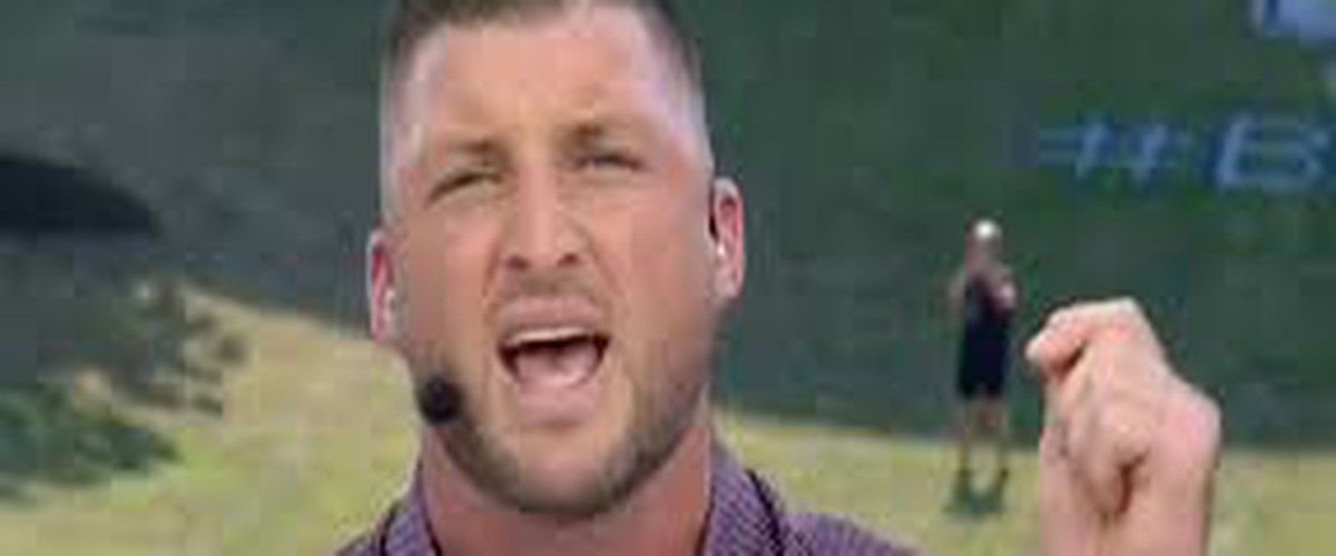 Tebow Gets Fired Up On ESPN