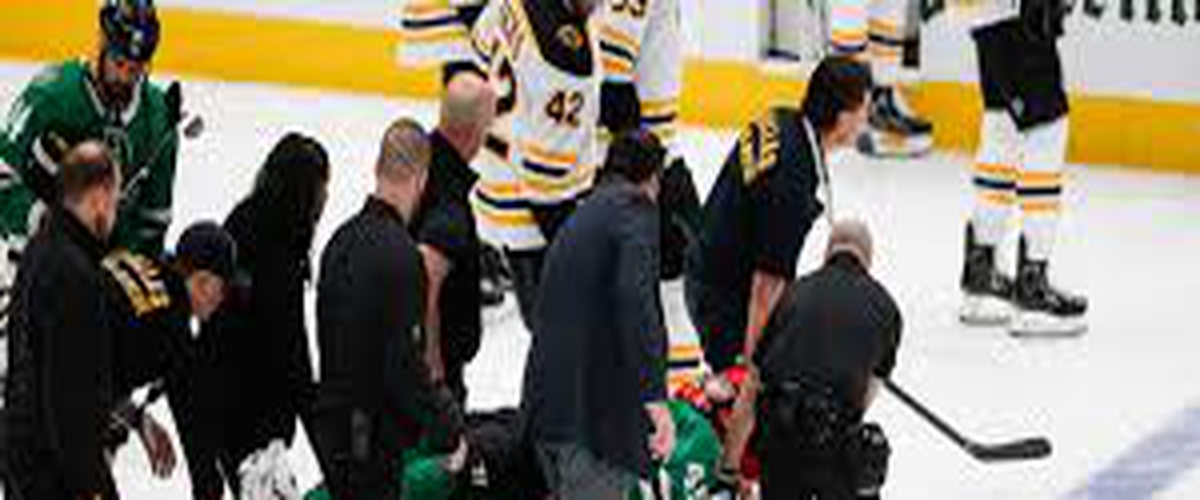 Serious Injury In Last Night's Bruins/Stars Game