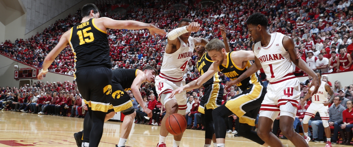 Indiana gets a huge win over No.21 Iowa in Big-10 Play.